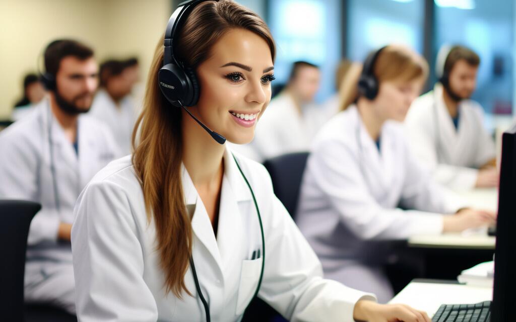 call center médical francais